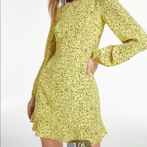 Cutout floral dress